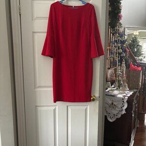 Red Calvin Klein Size 12 Dress